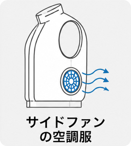 サイドファン仕様空調服