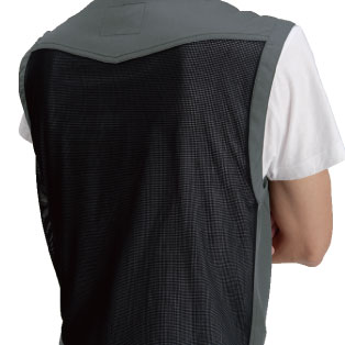 バートル 1104 サマーベスト 春夏 ライトチノ素材 制電ケア 裏面全面