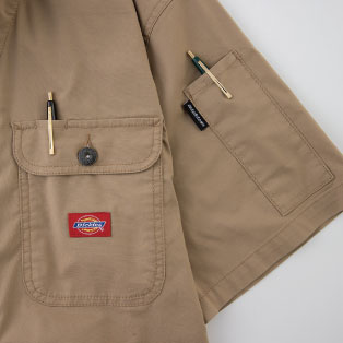 ディッキーズ Dickies D-749 半袖つなぎ ストレッチ 反射材付き 2022新