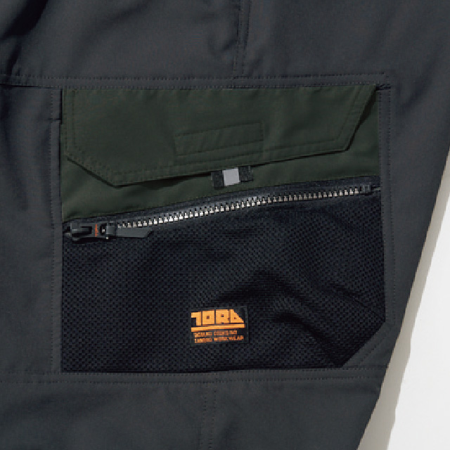 寅壱 TORAICHI 9274-241 カーゴハーフパンツ 軽撥水 ストレッチ 春夏 ポイントその3