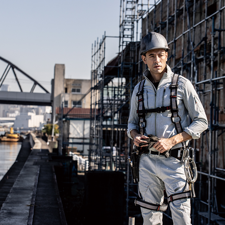 ジーベック105着用イメージ