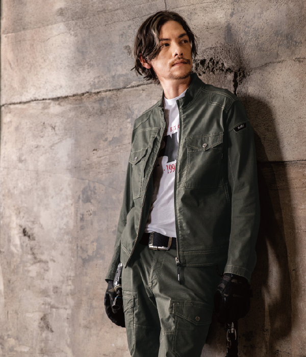 ジーベック 現場服 2834 長袖ブルゾン ジャケット 春夏 ストレッチ