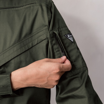 ジーベック XEBEC 34011 長袖つなぎ 続服 物が落ちにくい 傷付け