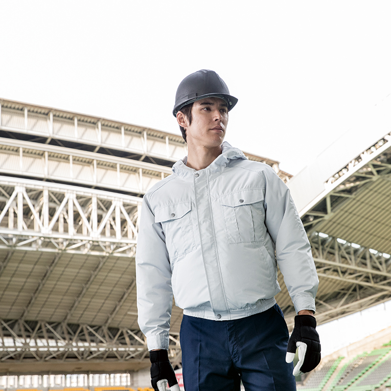 ジーベック XEBEC KU90810 空調服長袖ブルゾン(フード付き) 透湿 ジーベック XEBEC KU90810 空調服長袖ブルゾン(フード付き) 透湿